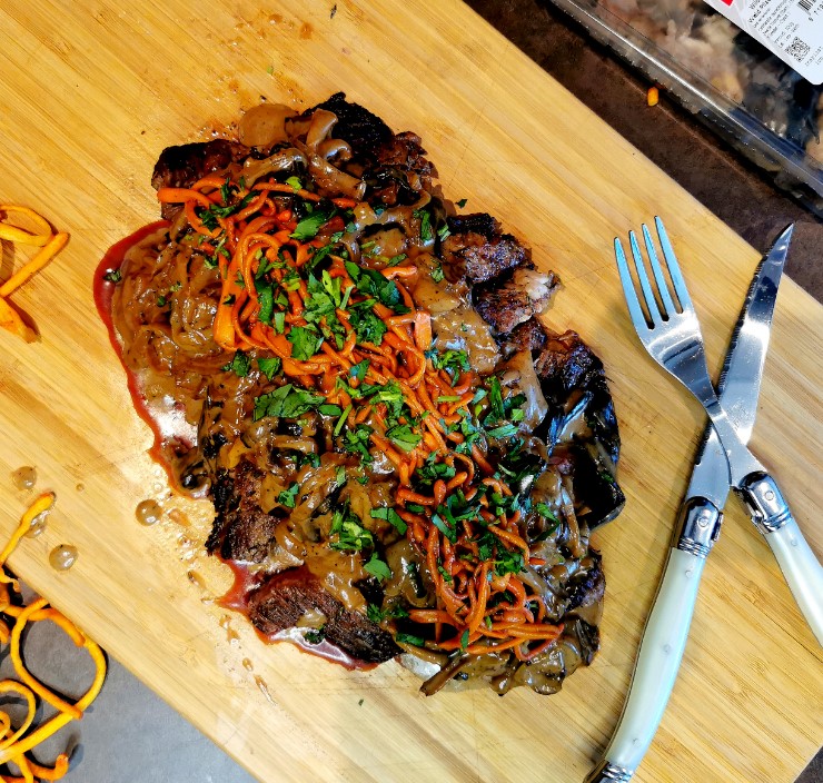 IRISH COFFEE STEAK & WILD MUSHROOMS